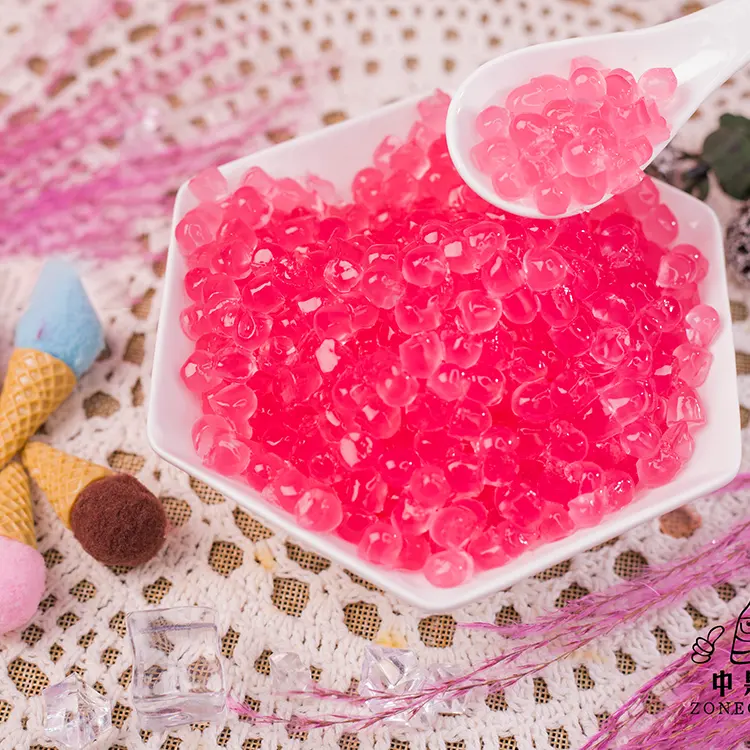 1kg cherry blossom boba colorful konjac crystal konjac jelly for bubble tea