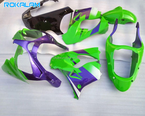 Carénages violet, vert et noir pour Kawasaki Ninja ZX-9R <span class=keywords><strong>2000</strong></span> 2001 Kit carrosserie <span class=keywords><strong>ZX9R</strong></span> 00 01 Pièces de moto de rechange - Product Image 1