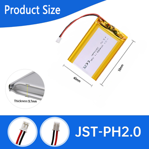 974058 3.7v 3000 סוללת ליתיום פולימר ליתיום פולימר, קיבולת גבוהה 11.1wh עבור כלי חשמל & מכשירים בעלי הספק גבוה 655063 755060 974058 - Product Image 2