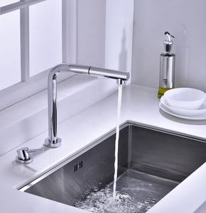 Chrome Laiton Caché Cuisine Robinet Bar Évier 360 Rotation Pliant Levage Robinet Robinet De Salle De Bains Pull Out Hot C vieux Mélangeur - Product Image 2