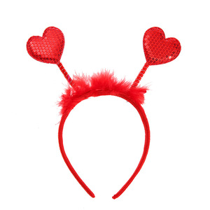 Pour <span class=keywords><strong>Amazon</strong></span> vente chaude amour bandeau de <span class=keywords><strong>cheveux</strong></span> saint valentin fête bandeau avec paillettes <span class=keywords><strong>plume</strong></span> pêche coeur <span class=keywords><strong>cheveux</strong></span> accessoires - Product Image 5