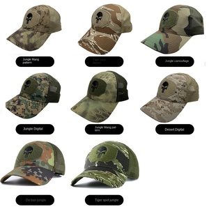 Promoción de Stock DFC01: Sombreros de Sol Transpirables con Malla Trasera, Varios Colores de Moda, Diseño de Camuflaje con Pico, con Logo de Esqueleto y Cierre Mágico - Product Image 6