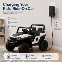 Chargeur de batterie au plomb 6V pour voiture électrique enfant, chargeur de véhicule électrique avec prise DC 5,5 mm, prise US/EU pour voiture tamponneuse, trottinette et jouets
