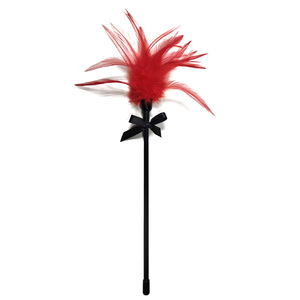 Plume rouge pour chatouiller, plume pour chatouiller pour le jeu sexuel, produits SM, jouets sexuels - Product Image 3