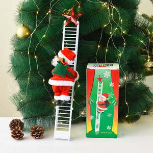 NOUVEAU Père Noël Électrique Grimpant et Chantant – Jouet de Noël Décoratif avec Longue Perle – Fournitures de Décoration de Noël pour Enfants - Product Image 5