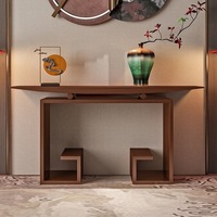 Table d'appoint moderne en bois massif écologique de qualité supérieure avec cadre métallique robuste, table longue, prix d'usine en gros, design d'intérieur