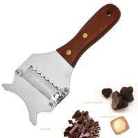 Nieuwe Aanwinst Duurzame RVS Truffel Snijder Truffel Kaas Chocolade Snijder Gegolfde Rechte Lemmet Handmatige Keukenhulp