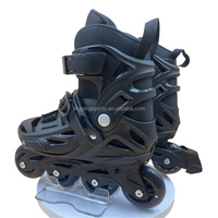 Patins à roulettes en ligne réglables à 4 roues en PU de conception nouvelle pour enfants et adolescents