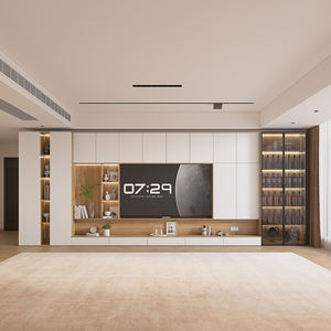 Meuble <span class=keywords><strong>TV</strong></span> moderne de luxe Unité murale pour meubles de salon <span class=keywords><strong>Support</strong></span> <span class=keywords><strong>TV</strong></span> <span class=keywords><strong>mural</strong></span> suspendu pour centre de divertissement - Product Image 4