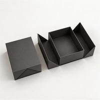 Boîte cadeau magnétique rigide pliable avec finition mate et logo personnalisé, boîte de rangement en carton à plat pour emballage de cadeaux d'affaires