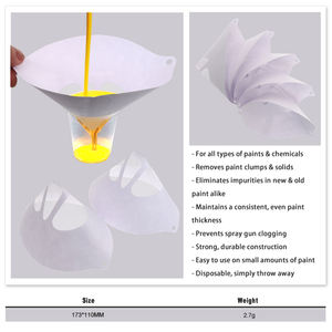 مصفاة طلاء صغيرة بيضاء اللون يمكن التخلص منها إكسسوارات طلاء مرشح طلاء Seive لإزالة كتل الطلاء الصلبة - Product Image 5