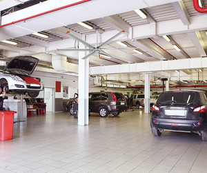 Thương mại 8ft hvls quạt trần với AC điện động cơ Core cho nhà hàng nhà máy sản xuất & kho video hỗ trợ - Product Image 5