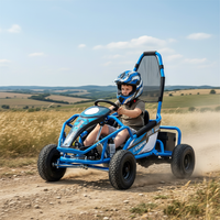 Mini kart électrique QIQU pour enfants et adultes, capacité de charge de 100 kg, pneus tout-terrain de 13 pouces, suspension, buggy tout-terrain