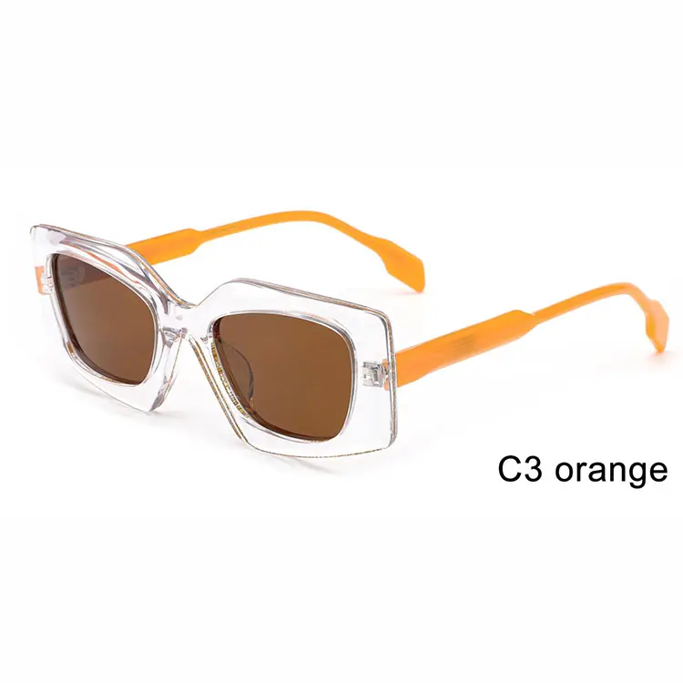 أزياء صغيرة صديقة للبيئة الحيوية النظارات النسائية UV400 ازيت النظارات الشمسية عالية الجودة شعار مخصص
