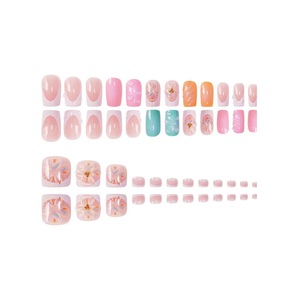 <span class=keywords><strong>Uñas</strong></span> Postizas Pre-diseñadas con <span class=keywords><strong>Flores</strong></span> Francesas, 24 Piezas, Kits <span class=keywords><strong>de</strong></span> Lujo con Diamantes Brillantes <span class=keywords><strong>de</strong></span> ABS para <span class=keywords><strong>Uñas</strong></span> <span class=keywords><strong>de</strong></span> Manos y <span class=keywords><strong>Pies</strong></span> - Product Image 2