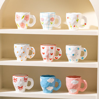 380ml keramische mok handgemaakte keramische koffiemok schattige keramische mok mix overstock