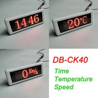 Bus Coach Auto Parts LED Heure Date Température Vitesse Affichage Bus Électronique Horloge Numérique