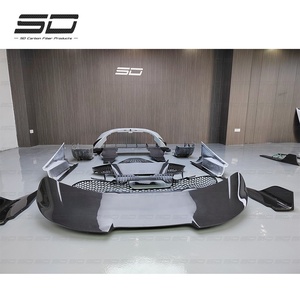 Kit de carrocería de fibra de carbono seco de alta calidad para <span class=keywords><strong>Mclaren</strong></span> 720s actualización a <span class=keywords><strong>765LT</strong></span> estilo parachoques alerón trasero difusor guardabarros - Product Image 2