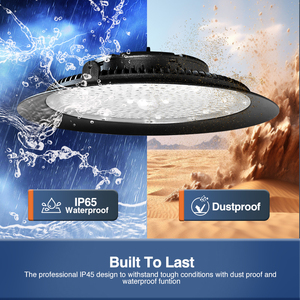 Lampe LED UFO High Bay 100W 200W à longue durée de vie et économie d'énergie pour entrepôts, usines industrielles, garages, stades - Product Image 4