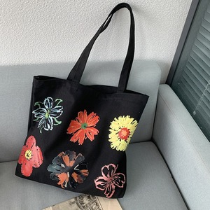 Sac de courses pliable en toile grande capacité, robuste et lavable, avec coutures renforcées pour une utilisation polyvalente - Product Image 4