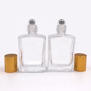 סיטונאי <span class=keywords><strong>10ml</strong></span> 15ml 30ml שקוף ענבר חיוני שמן רולר בקבוק כיכר 1oz רול על זכוכית בקבוקים - Product Image 1