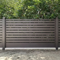 Clôture en aluminium en promotion, installation facile DIY, écran occultant à lattes serrées pour jardin, terrasse, bord de piscine, clôture résidentielle