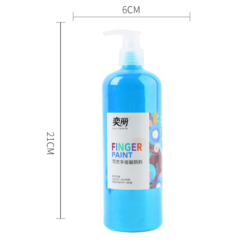 Супер большая забавная краска для гуаши 500 мл Краска для пальцев Нетоксичная краска для рук