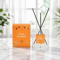 Ensemble diffuseur de parfum à bâtonnets personnalisé sous marque privée OEM ODM, parfum longue durée, pour hôtels et foyers
