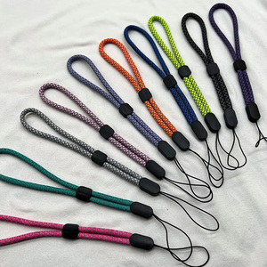 Cordon de suspension court télescopique réglable en polyester pour appareil photo d'enfant, clé USB, réflecteur, corde bicolore - Product Image 3