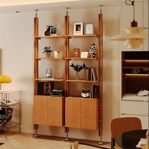 Wood Display Shelf <b>Divider</b> Storage Cabinet Floating Wall Shelf Home Living <b>Room</b> Organizer - Product Image 4
