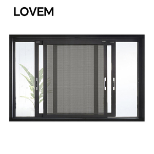 Australische Standaardmodellen Dubbel Glas Aluminium 3 Sporen Schuiframen Met Muskietennet Of Jaloezieën - Product Image 1