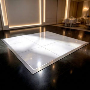 Piste de danse blanche brillante pour événements extérieurs, idéale pour les mariages, en vente – Meilleures ventes - Product Image 1