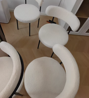Ensemble Table et Chaises de Salle à Manger Luxe Léger Meubles de Restaurant Chaises d'Hôtel à Sac Souple Durables