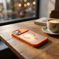 Coque de téléphone magnétique translucide antichoc avec protection d'objectif anti-jaunissement pour iPhone 17 Pro Max 16 15 14 Plus MOQ 500