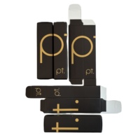 Caja de cartón plegable con solapa de tamaño personalizado, parte superior de cartón Kraft, cierre automático, parte inferior, extremo inverso, caja de embalaje de marca