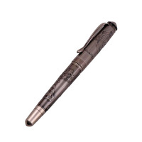 Bolígrafo de Metal de Lujo NM-048 JaguarPen, con Logotipo Grabado en Bronce de Alta Calidad, Punta de 1.0 mm, Regalo Empresarial Personalizado, 143x14.5 mm