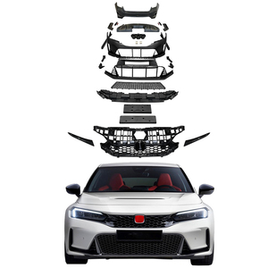 Kit de Carrocería Estilo <span class=keywords><strong>Type</strong></span> <span class=keywords><strong>R</strong></span> para <span class=keywords><strong>Honda</strong></span> <span class=keywords><strong>Civic</strong></span> <span class=keywords><strong>2021</strong></span>, Parachoques Delantero y Trasero, Rejilla, Material PP de Alta Calidad, Fácil Instalación, <span class=keywords><strong>Precio</strong></span> de Fábrica - Product Image 1