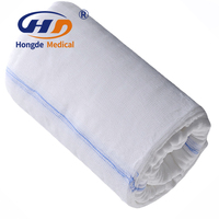 Gasa médica absorbente de HD-805, gasa blanqueada zig-zag o rollo de gasa tipo almohada, rollo jumbo para uso hospitalario y doméstico