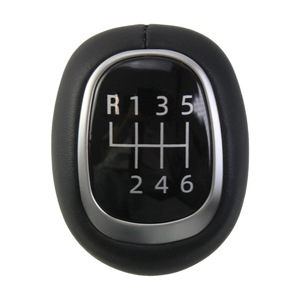 Pomo de palanca de cambios de cuero para coche, ergonómico, de 6 velocidades, para Kia Rio, acabado mate - Product Image 1
