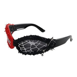 Gafas de Sol de Disfraz con Marco Completo UV400 para Halloween, Diseño de Telaraña con Púas, para Decoración de Fiestas de Adultos - Product Image 6