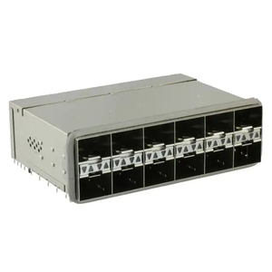 2227671-1 presse-Fit <span class=keywords><strong>Angle</strong></span> droit empilable 2x3 Ports blindés ZQSFP + Cage de boîtier - Product Image 3