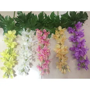 LF225 Luckygoods, venta al por mayor, decoración para fiesta de boda, flores artificiales de orquídeas coloridas