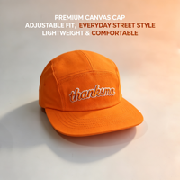Casquette de baseball 5 panneaux en sergé de coton non structurée à visière plate, avec broderie 3D personnalisée, style streetwear, OEM ODM, vente en gros, casquette de camping