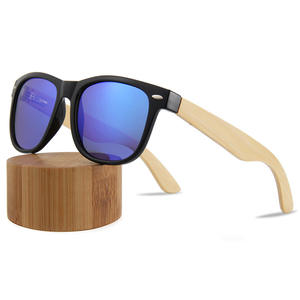 Lunettes de soleil en bambou polarisées UV400 avec verres TAC, monture effet bois, unisexe, protection solaire, style voyage - Product Image 3