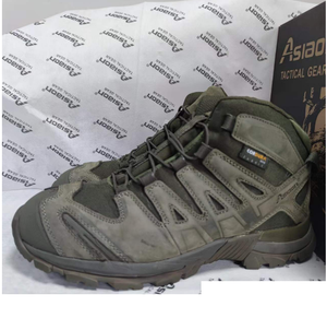 TSB07 Stock Asiaon Heavy Duty <b>Hiking</b> Camping Mountaineer Climbing CP Camouflage Tactical Long <b>Boots</b> - Product Image 2