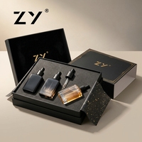 Bouteilles promotionnelles d'huile capillaire de sérum essentiel en verre d'OEM 15ml 30ml 50ml 100ml avec le compte-gouttes en verre et l'emballage de boîte