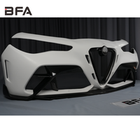 Nouveau kit carrosserie BFA amélioré style GTAM en fibre de verre pour Alfa Romeo Giulia, léger, durable, ajustement parfait OEM, crochet de remorquage à visser