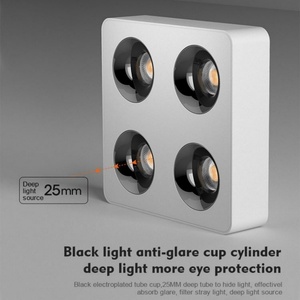 Foco LED de Alta Calidad, Antideslumbrante, para Interiores, Decorativo, para Sala de Estar de Hotel, Montaje en Superficie COB, 10w 20w 30w 40w - Product Image 6