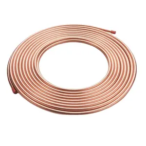 Rollos de tubo de cobre ASTM B280 B88 B75 C12000 C12200 para tubo de cobre de aire acondicionado