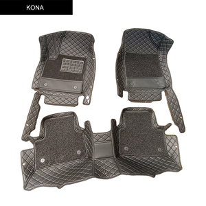 Alfombrilla de coche antideslizante 7D de cuero de empalme de Color personalizado para <span class=keywords><strong>KONA</strong></span> - Product Image 1